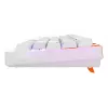 Teclado mecánico gaming Cherry K5 Pro TMR Compact — 65 % cableado USB, QWERTZ, RGB, naranja/blanco