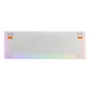 Teclado mecánico gaming Cherry K5 Pro TMR Compact — 65 % cableado USB, QWERTZ, RGB, naranja/blanco