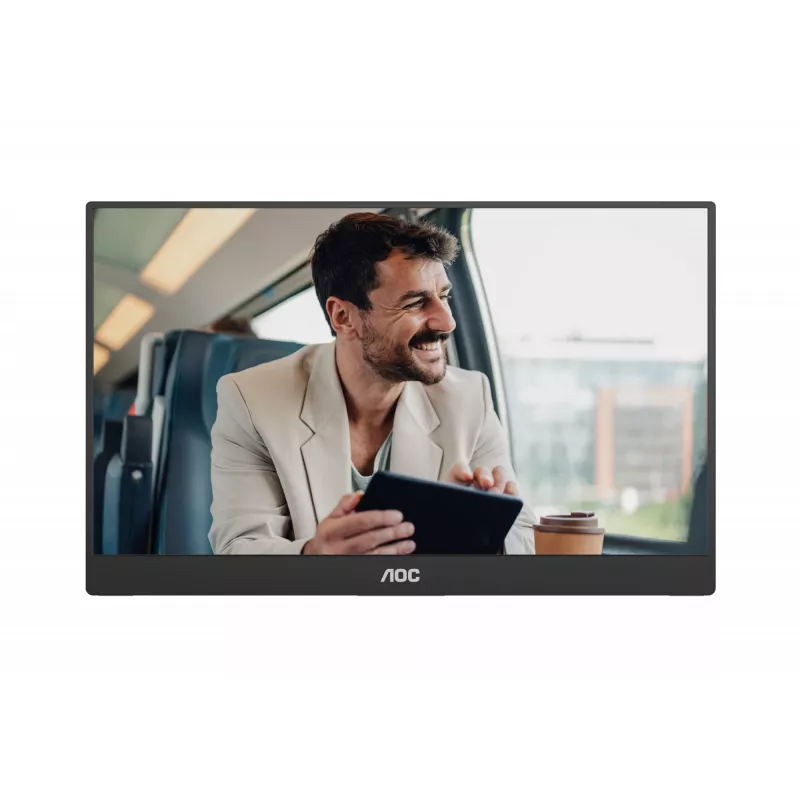 Monitor portátil TV/monitor AOC 16T20E2 negro 39,6 cm (15,6 pulgadas) LED 1920 x 1080 píxeles