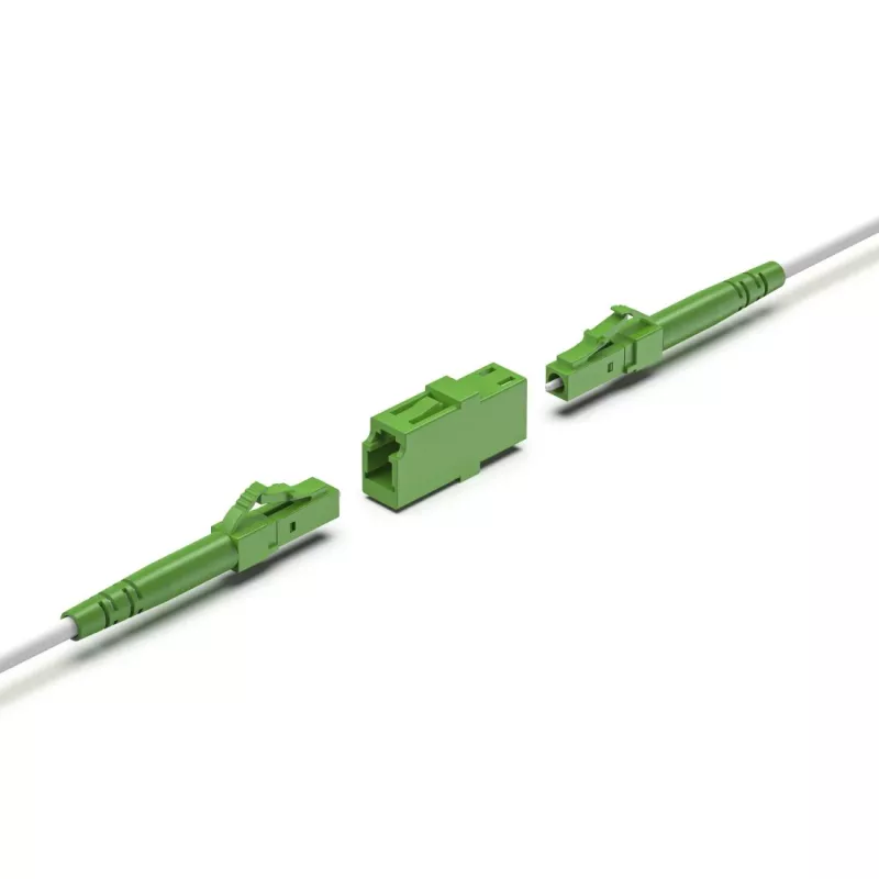 Hama 00200801 Adaptador de fibra óptica LC/APC 1 ud. verde