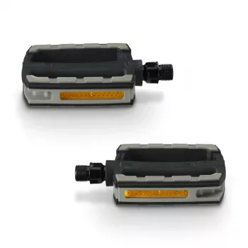 Hama 00178144 Pedal de bicicleta gris, negro 2 uds.