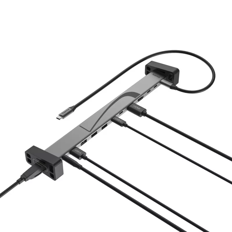 Hama 00200149 Dock para portátil/replicador de puertos docking negro, gris
