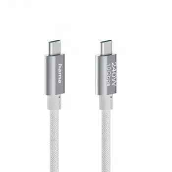 Hama Cable USB Full-Featured USB 3.2 Gen 2 (3.1 Gen 2) 1,5 m USB C blanco