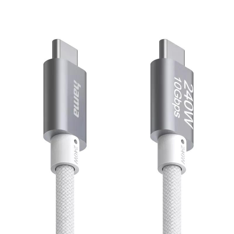 Hama Cable USB Full-Featured USB 3.2 Gen 2 (3.1 Gen 2) 1,5 m USB C blanco