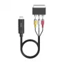 Hama 00205775 adaptador de cable de vídeo HDMI Type-A (estándar) SCART (21 polos) negro