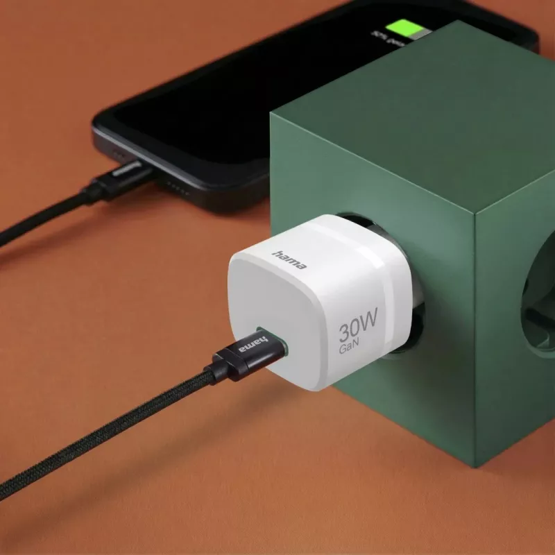 Hama 00201964 cargador móvil smartphone, tablet, powerbank, auriculares blanco AC carga rápida para interior