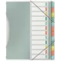 Esselte Colour'Breeze separador con 12 pestañas, multicolor, polipropileno (PP), 266 mm, 20 mm, 370 g, 1 ud.