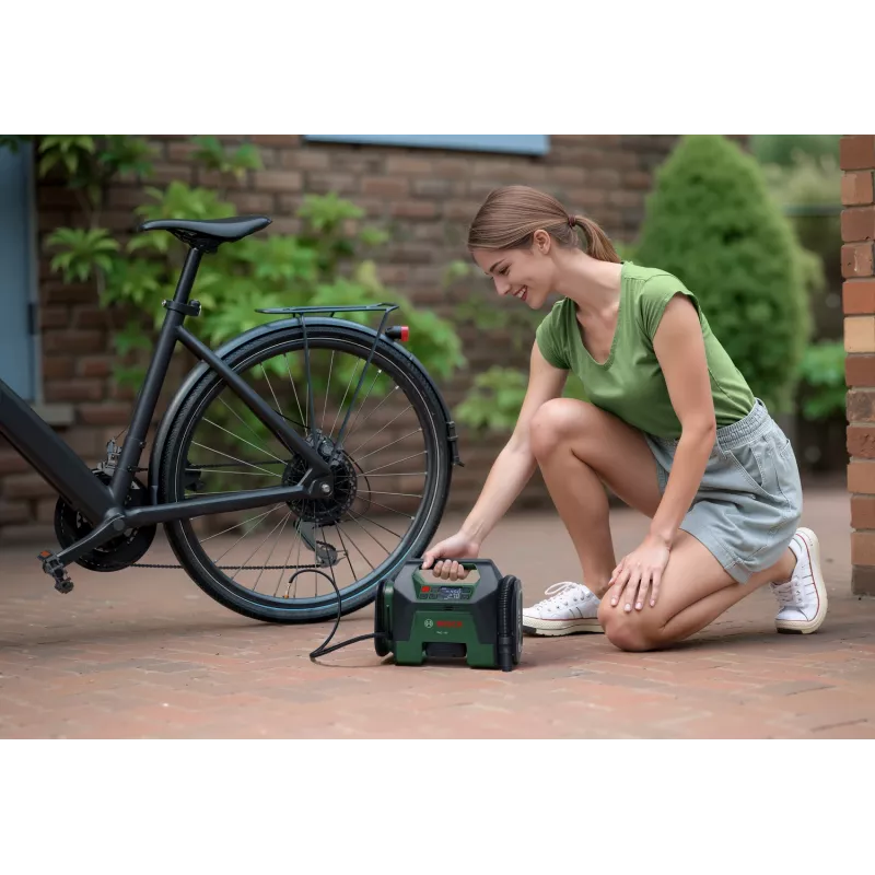 Bosch PAO 18V (herramienta sin batería, caja), universal, 10 bar, 30 l/min, verde, plástico, a batería