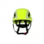 3M X5014V-CE casco de seguridad, ventilado, sensor UV, reflectante, verde neón