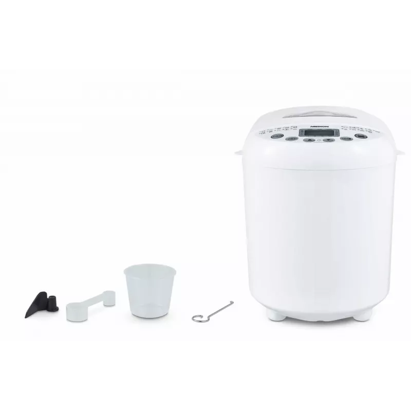 Máquina de hacer pan MEDION MD 11011 550 W blanco 1 kg temporizador digital