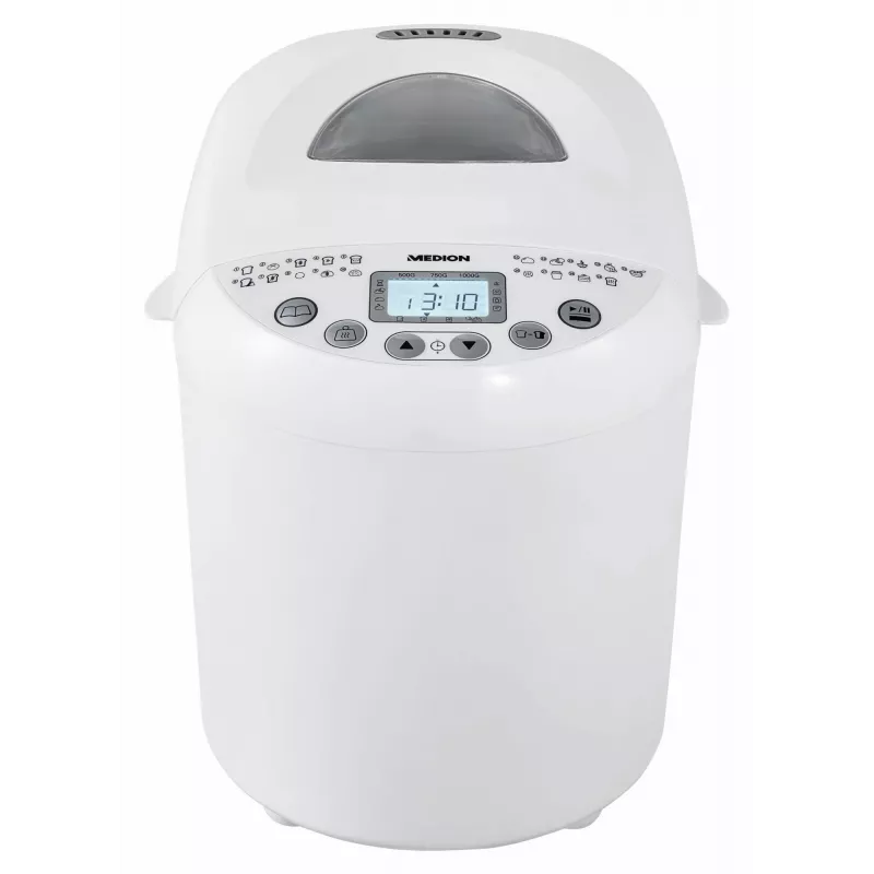 Máquina de hacer pan MEDION MD 11011 550 W blanco 1 kg temporizador digital