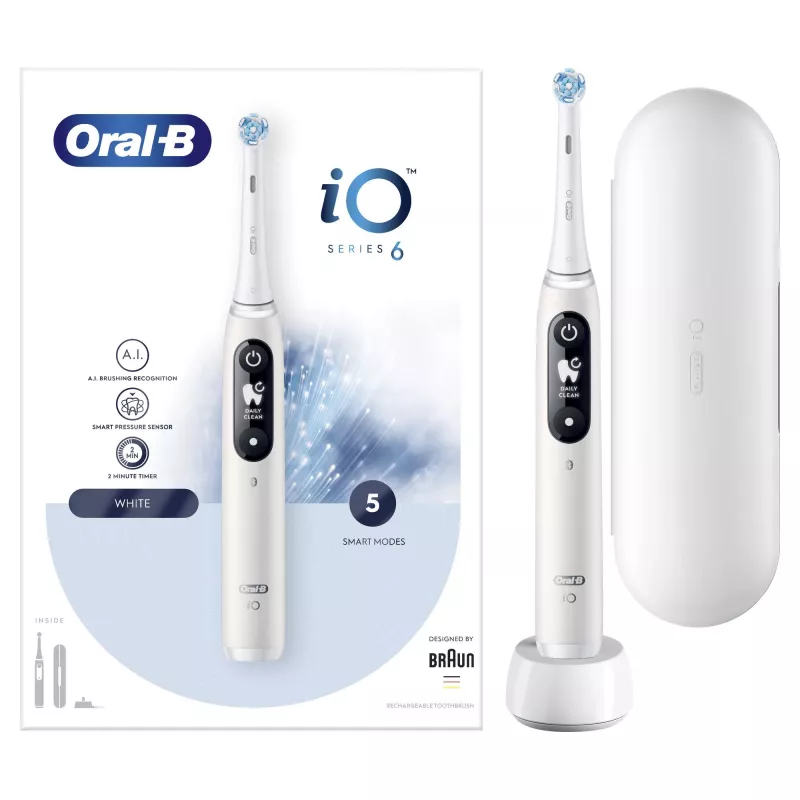 Oral-B iO 80351523 Cepillo de dientes eléctrico para adultos vibratorio Negro, Azul