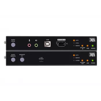 Extensor KVM ATEN True 4K DP/HDMI Optical KVM 300m – Emisor y receptor, DisplayPort/HDMI, USB, 300 m