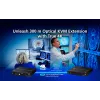 Extensor KVM ATEN True 4K DP/HDMI Optical KVM 300m – Emisor y receptor, DisplayPort/HDMI, USB, 300 m