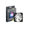 Ventilador de caja MSI MAG F120 ARGB — 120 mm, 1300 rpm, rodamiento hidráulico, negro