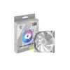 Ventilador de caja para ordenador MSI MAG F120 ARGB WHITE — 120 mm, 1300 RPM, rodamiento hidráulico
