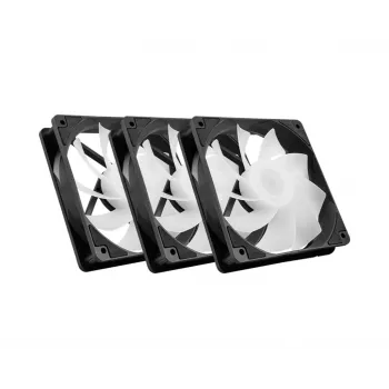 Ventilador de caja para PC MSI MAG F120 ARGB x3 — 120 mm, 1300 rpm, rodamiento hidráulico, negro