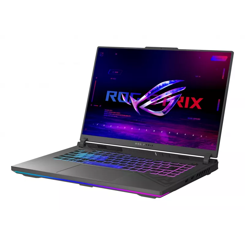 ASUS ROG Strix G16 G614JV-N4120W Intel® Core™ i9 i9-13980HX Portátil 40,6 cm (16 inch) WQXGA 16 GB DDR5-SDRAM 1 TB SSD NVIDIA GeForce RTX 4060 Wi-Fi 6E (802.11ax) Windows 11 Home Negro, Gris