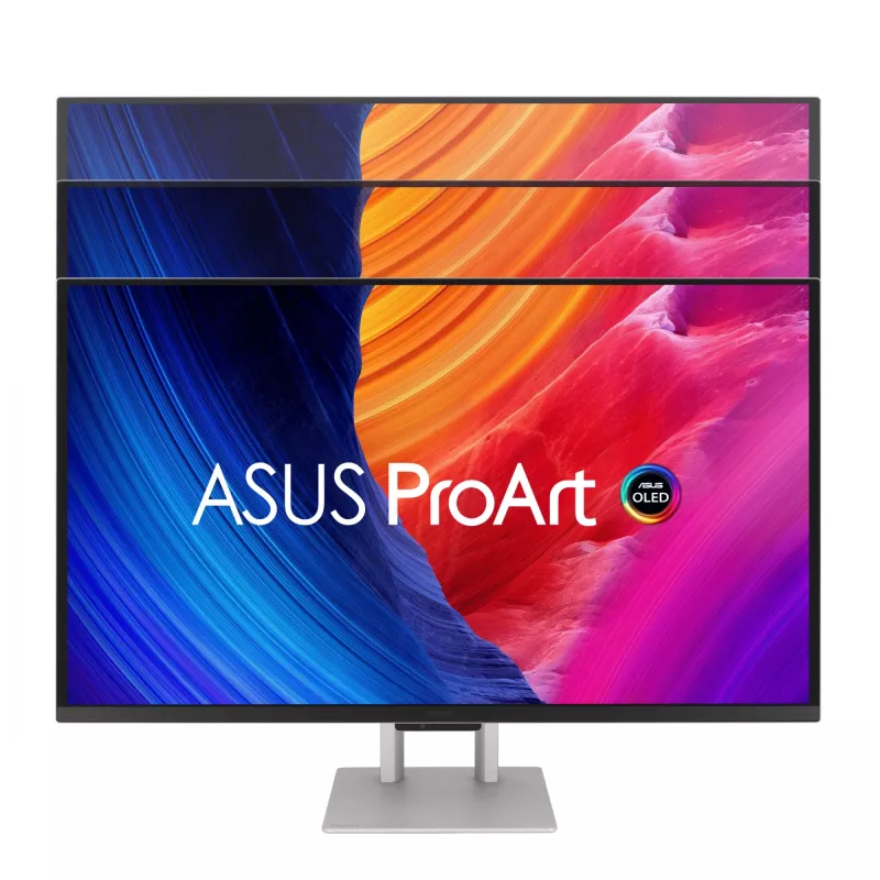 ASUS ProArt PA27UCDMR Monitor de ordenador 67,3 cm (26,5 inch) 3840×2160 4K OLED Plateado, 0,1 ms, USB 3.2 Gen 2, altavoces, VESA