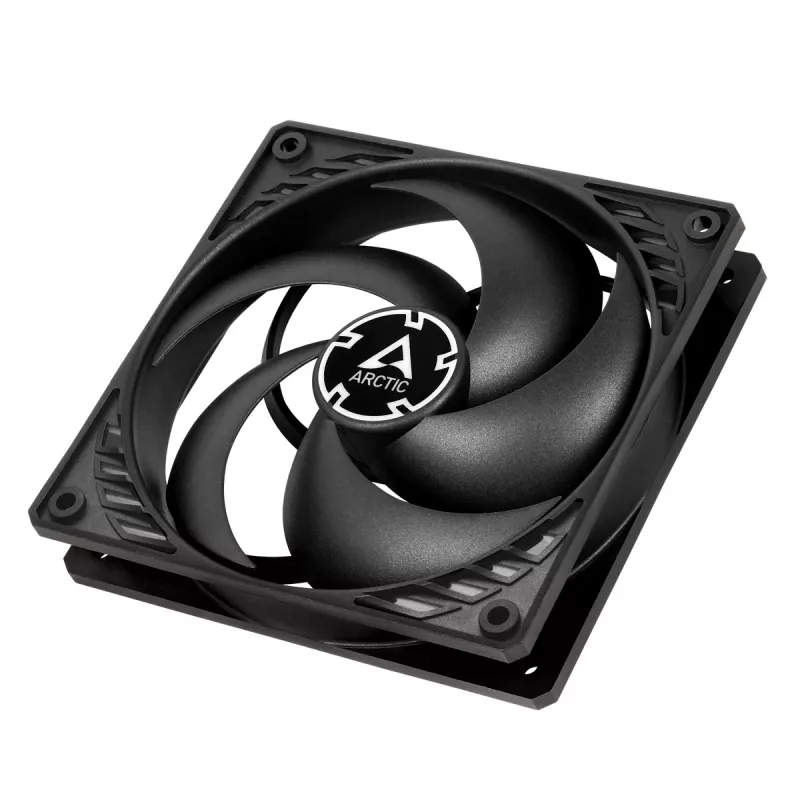 ARCTIC P12 PWM PST (Negro/Negro) Ventilador de 120 mm optimizado para presión con PWM PST