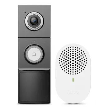 TP-Link Tapo Video Doorbell Camera 1 × D235, 1 × D100C, Negro, Blanco, IP66, 130°, IR, pared, CE, RoHS, RCM,R-NZ,FCC, EAC, Triman, UKCA