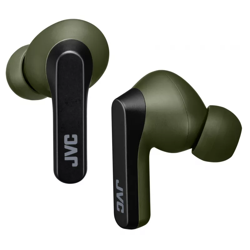 JVC Powerful Sound TWS Verde, True Wireless Stereo (TWS), 20 - 20000 Hz, llamadas/música, 8,2 g, Headset, Verde