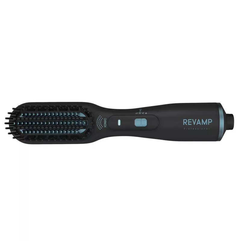 Revamp Progloss Deepform Cepillo de aire caliente alisador y moldeador Warm Negro 550 W 3 m