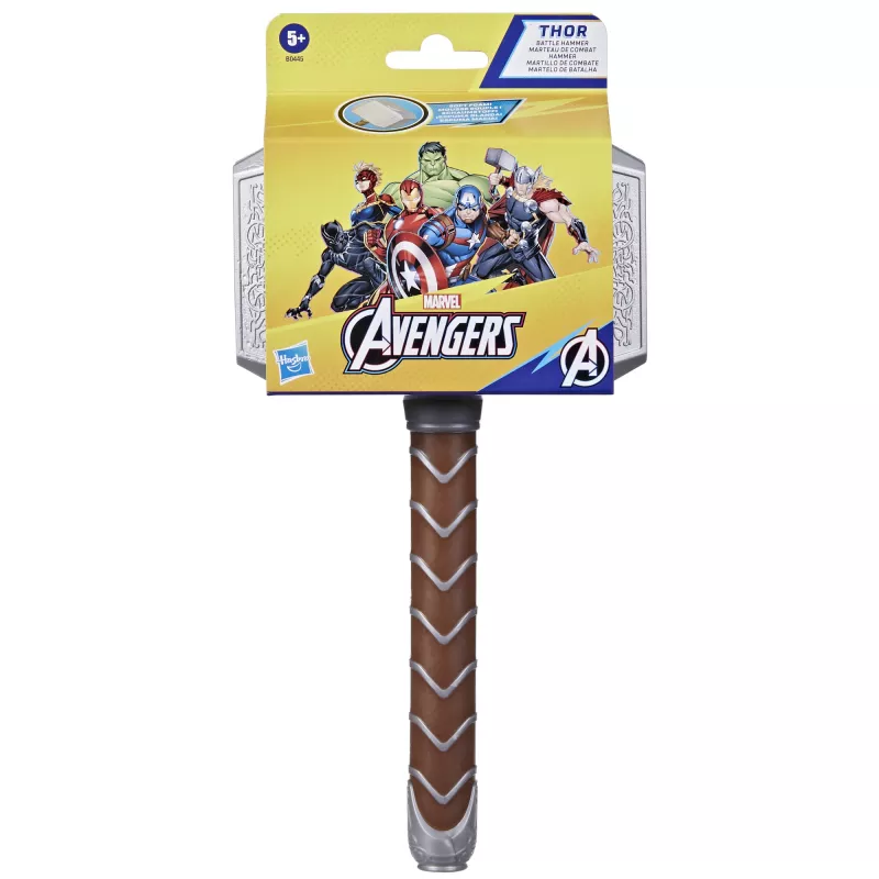 Marvel Avengers Thor Battle Hammer Juguete de rol para niños a partir de 5 años, aventura, 5 años