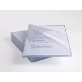 Archivador antideslizante Rexel A4 transparente (25), Polipropileno (PP), Transparente, 20 hojas, 25 uds.