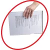 Archivador antideslizante Rexel A4 transparente (25), Polipropileno (PP), Transparente, 20 hojas, 25 uds.