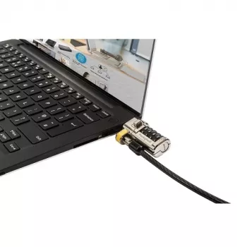 DELL 461-AAEU Candado de cable Negro, Acero inoxidable 1,8 m