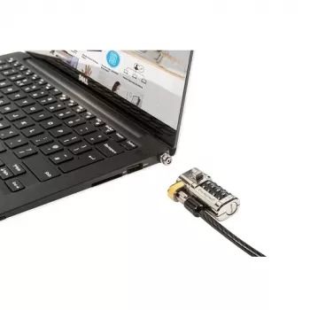 DELL 461-AAEU Candado de cable Negro, Acero inoxidable 1,8 m
