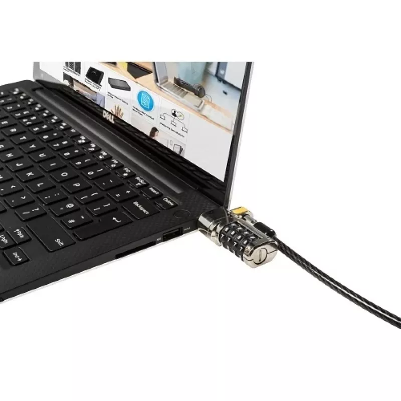 DELL 461-AAEU Candado de cable Negro, Acero inoxidable 1,8 m