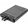 Sandberg Survivor Nano Powerbank 10000, 10000 mAh, Ion de litio (Li-Ion), 3,7 V, 20 W, Negro