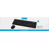 Sandberg Wireless Office DesktopSet INT, Inalámbrico, RF Inalámbrico, Membrana, QWERTY, Negro, Ratón incluido