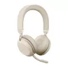 Jabra Evolve2 75 - USB-A MS Teams - Beige, Inalámbrico, Oficina/Callcenter, 20 - 20000 Hz, 197 g, Auricular, Beige