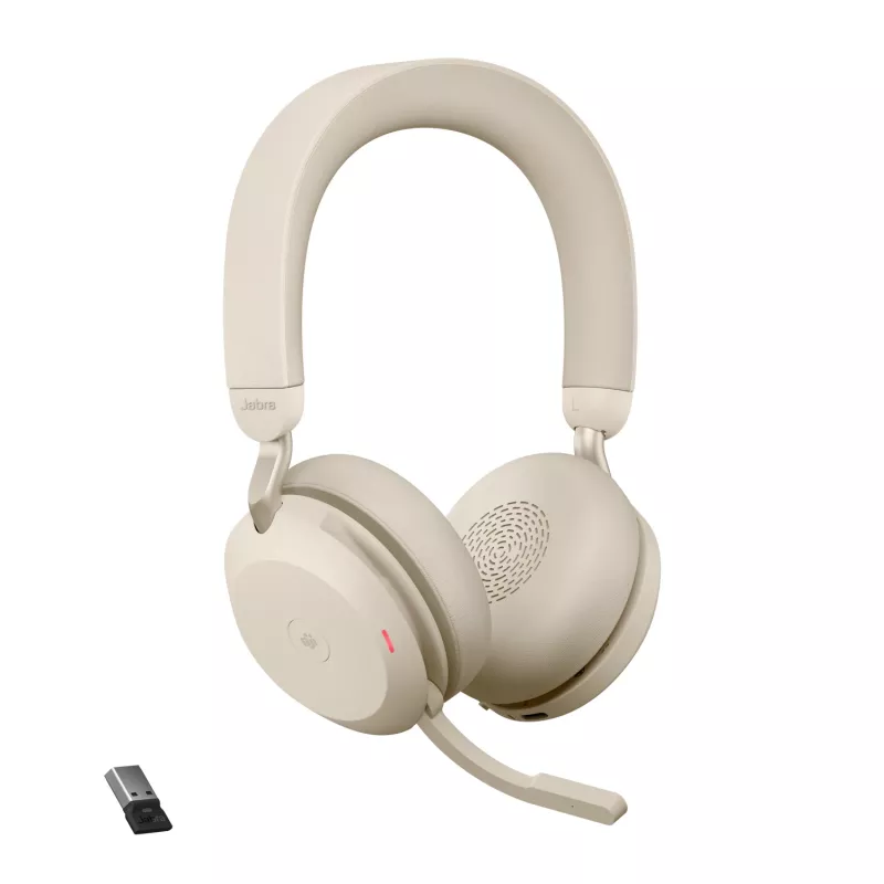 Jabra Evolve2 75 - USB-A MS Teams - Beige, Inalámbrico, Oficina/Callcenter, 20 - 20000 Hz, 197 g, Auricular, Beige