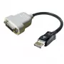 Cable DisplayPort a DVI-D DELL 023NVR 0,23 m Negro Blanco