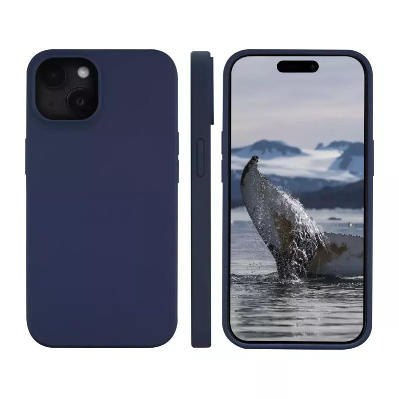 dbramante1928 Funda de silicona Monaco con MagSafe para iPhone 15 Pacific Blue