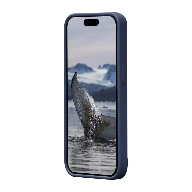dbramante1928 Funda de silicona Monaco con MagSafe para iPhone 15 Pacific Blue