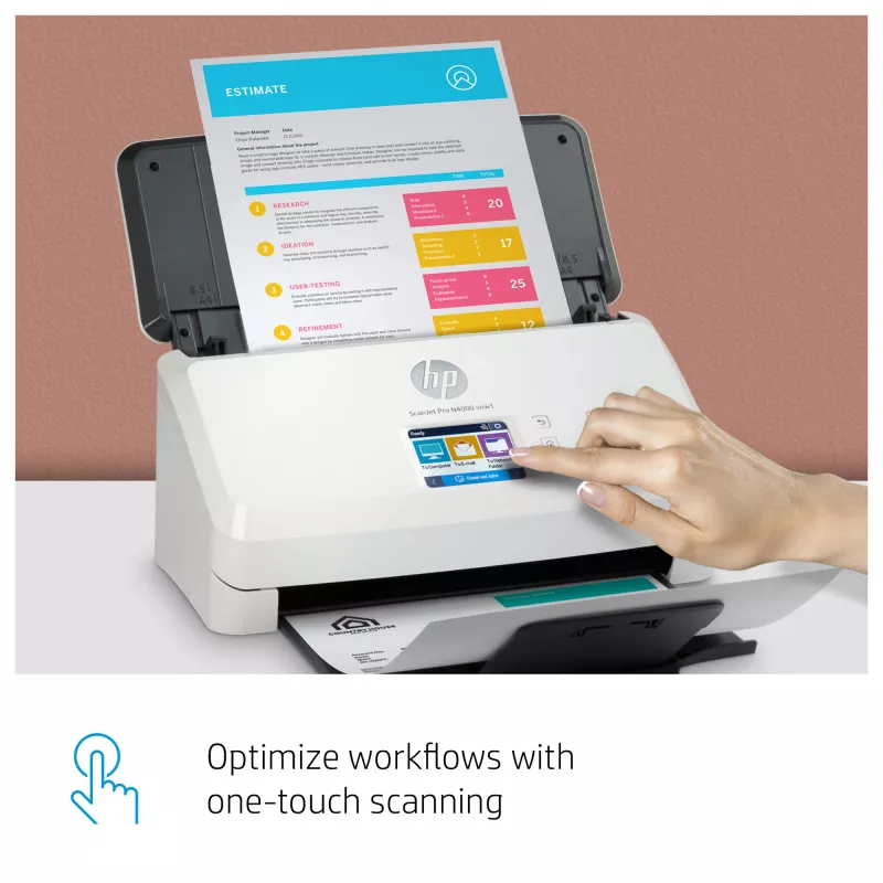 HP ScanJet Pro N4000 snw1 escáner de alimentación por hojas 600 x 600 DPI