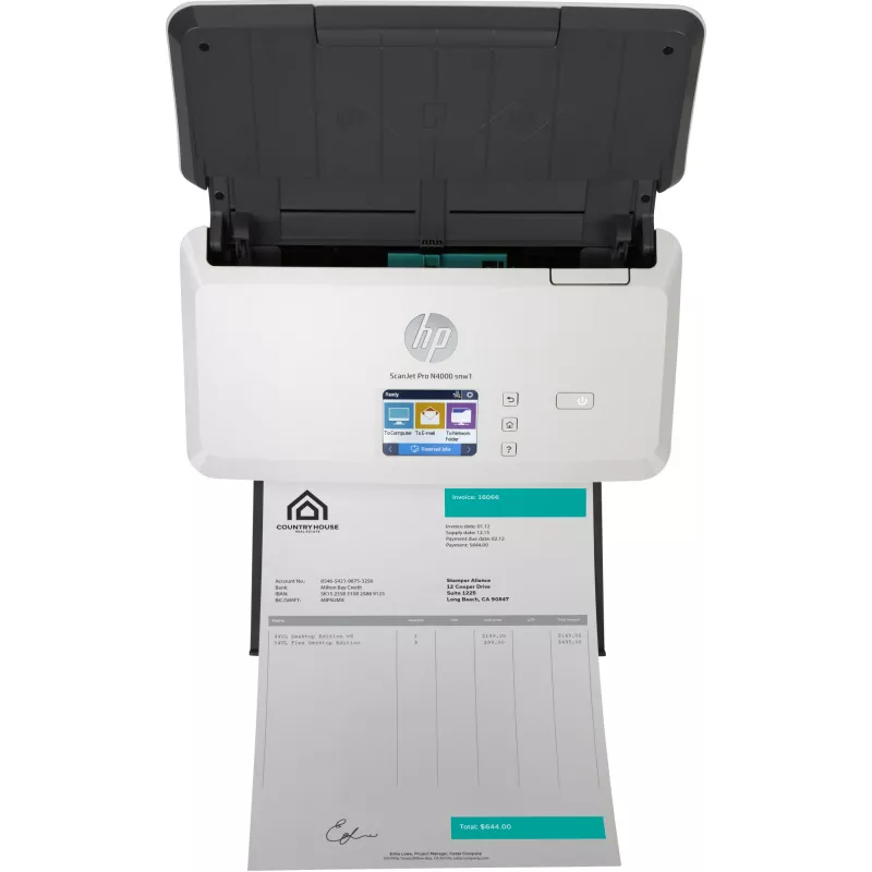 HP ScanJet Pro N4000 snw1 escáner de alimentación por hojas 600 x 600 DPI