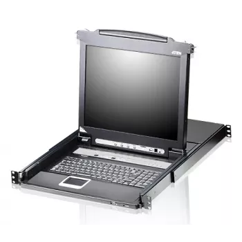 Conmutador KVM ATEN CL5708M montaje en rack negro 1U LCD 17 pulgadas CL5708M-CH