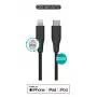Cable Lightning a USB-C eSTUFF ES602180 — 1 m, negro, certificado MFi, RoHS