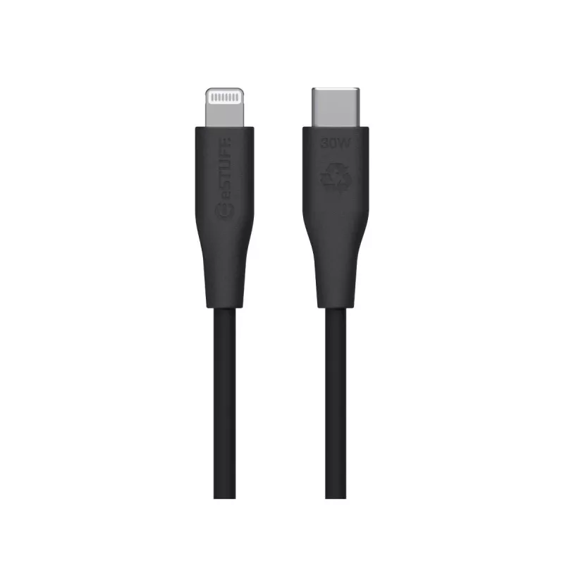 Cable Lightning a USB-C eSTUFF ES602180-BULK — 1 m, negro, MFi, RoHS