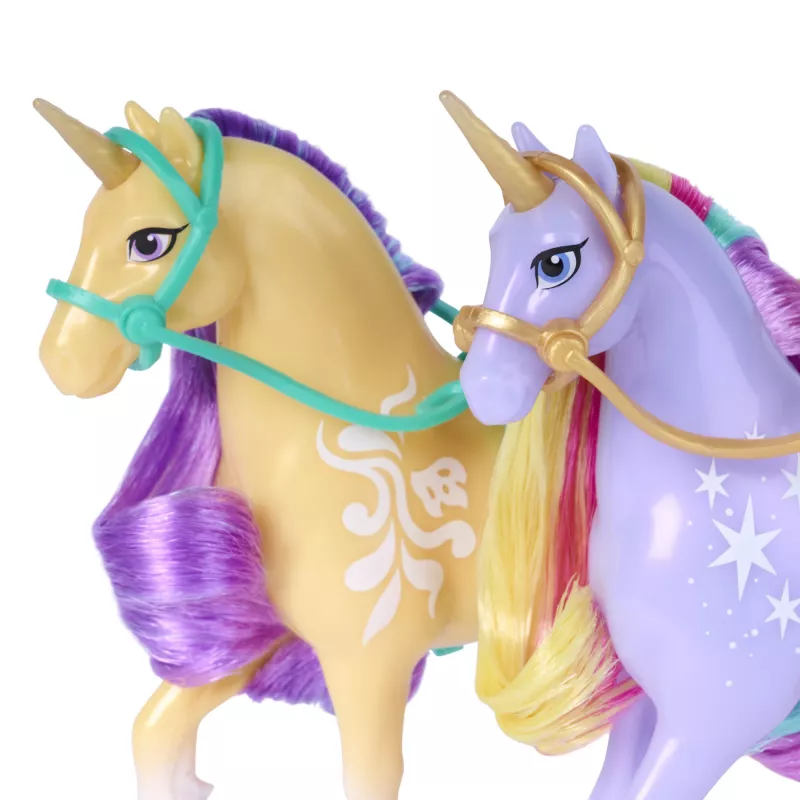 Unicorn Academy, Magic Unleashed Adventure Pack, idea de regalo de Pascua, incluye muñecas Sophia, Ava, Ravenzella, unicornios Wildstar, Leaf y más
