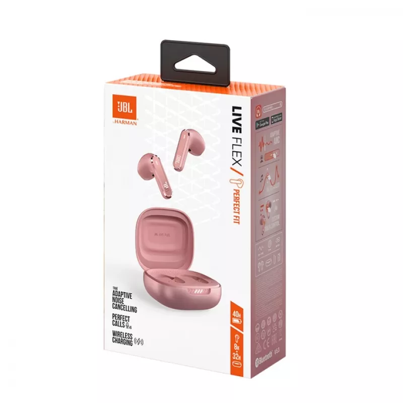 JBL LIVE FLEX Auricular Inalámbrico Intraural Llamadas/Música Bluetooth Rosa
