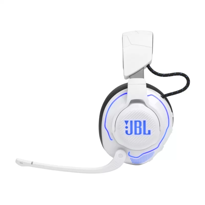 JBL Quantum 910P Auricular Con cable e inalámbrico Diadema Gaming USB Type-C Bluetooth Azul, Blanco