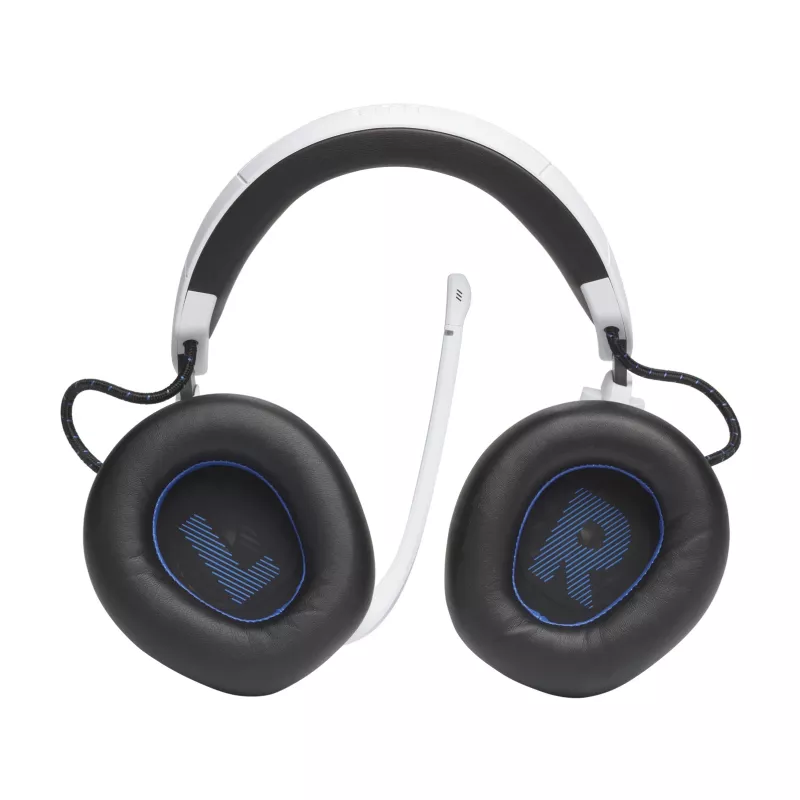 JBL Quantum 910P Auricular Con cable e inalámbrico Diadema Gaming USB Type-C Bluetooth Azul, Blanco
