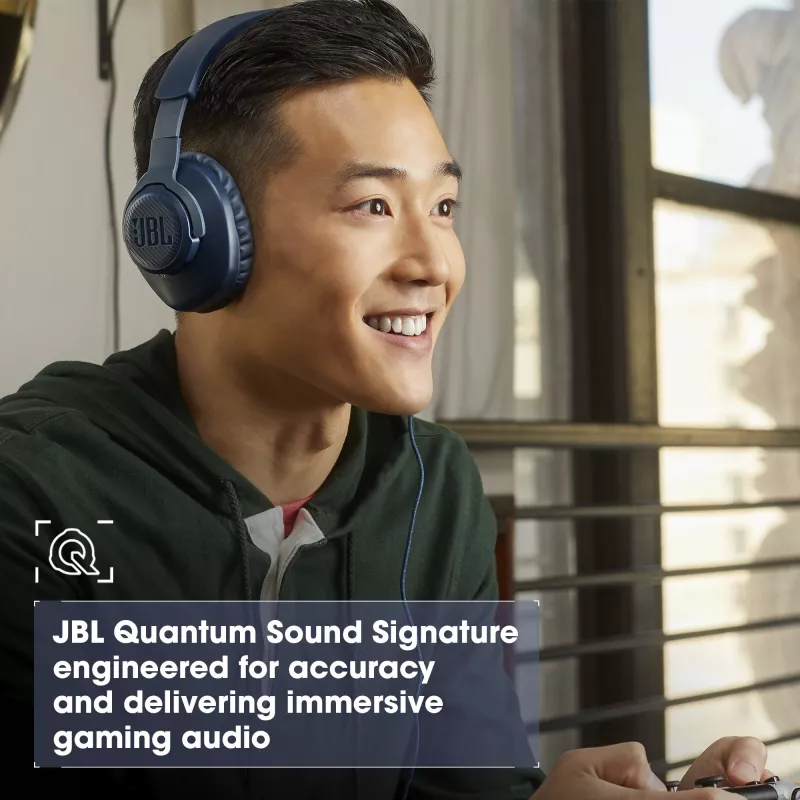 JBL Quantum 100 Negro, Con cable, Gaming, 20 - 20000 Hz, 216 g, Auriculares, Negro